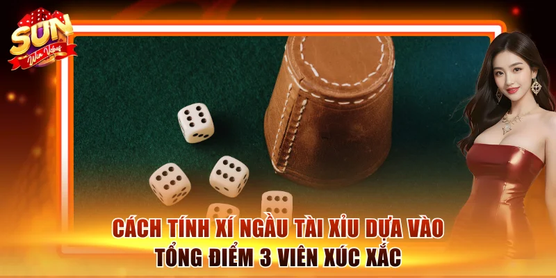Cách tính xí ngầu tài xỉu dựa vào tổng điểm 3 viên xúc xắc